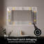 Miroir de salle de bain rectangulaire rétro-éclairé à DEL de 36 po x 28 po avec antibrouillard, 3 lumières à intensité variable et commande tactile-923571123