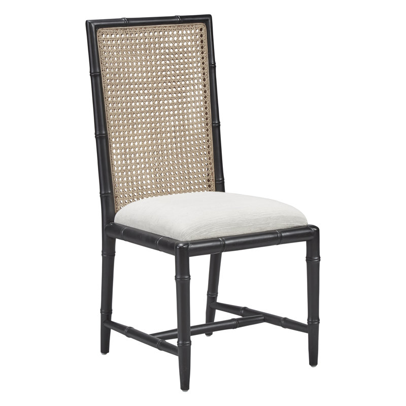 Chaise d'appoint en soie Arly, Noir