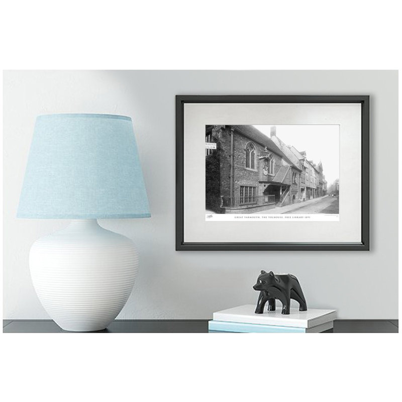 Great Yarmouth, The Tolhouse, Free Library 1891 by Francis Frith - Single Picture Frame Print, 40cm H x 50cm W x 2.3cm D