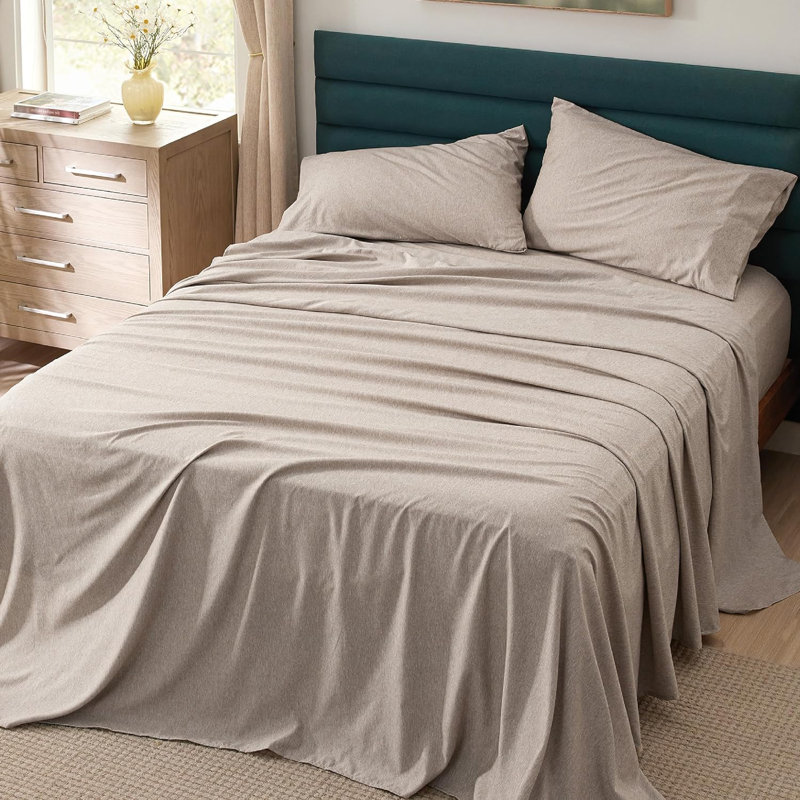 Polyester Standard, Twin Sheet Set with 1Pillowcase, Taupe