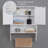 Over The Toilet Storage Cabinet,Farmhouse Medicine Cabinet With 2 Door And Adjustable Shelves,21.65 X 7.1 X 27.6 Inches, Bathroom, Living Room, White