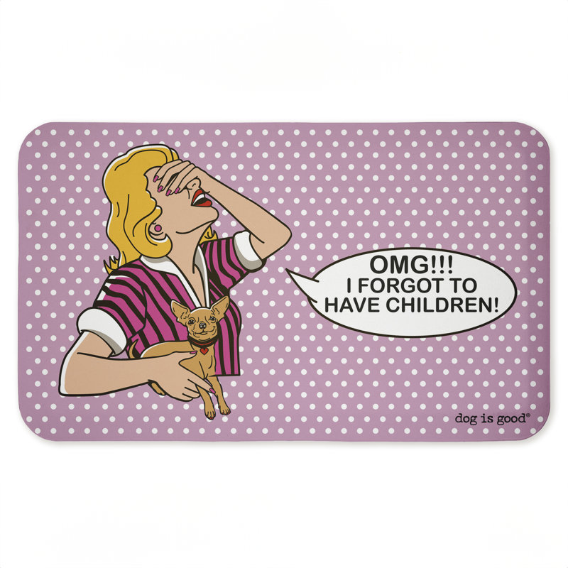 Tapis de cuisine ergonomique ouaté 29 pi x 30 po, Enfants oubliés