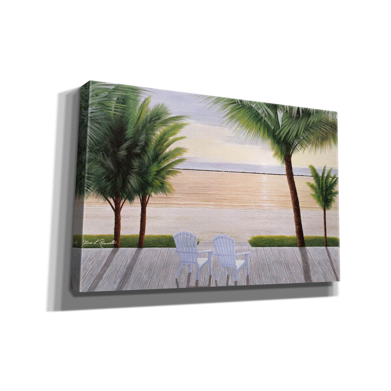 «Palm Daydreaming» par Diane Romanello, H 26 po x l 40 po x P 1,5 po