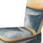 Chaise d'appoint Coastal Minimalisme - Chaise d'appoint bleu et orange Coastal Horizon Sands-1508743680