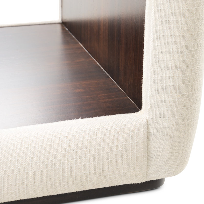 Belmont Place Vanity Bench - Cream/Espresso