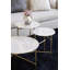 Modern Edge Marble End Table
