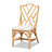 Yedinak 20.9" W Rattan Parsons Chair
