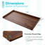 Comptoir de laveuse-sécheuse avec rails de bordure Kaboon, 27,5 po x 54 po, rangement pour salle de lavage-111705074