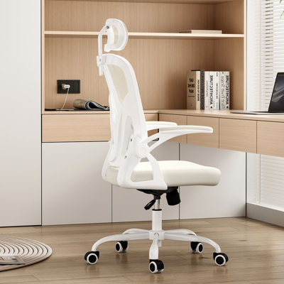 Ergonomic High-Back Mesh Office Chair with Adjustable Headrest and Lumbar Support by Inbox Zero