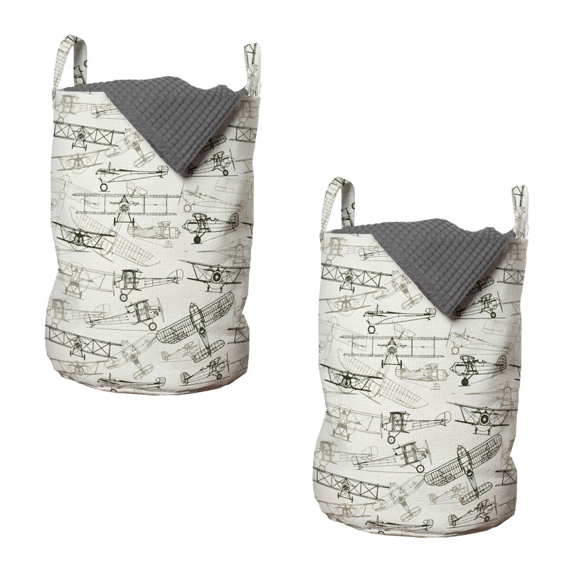 Ensemble de 2 sacs à linge Williston Forge