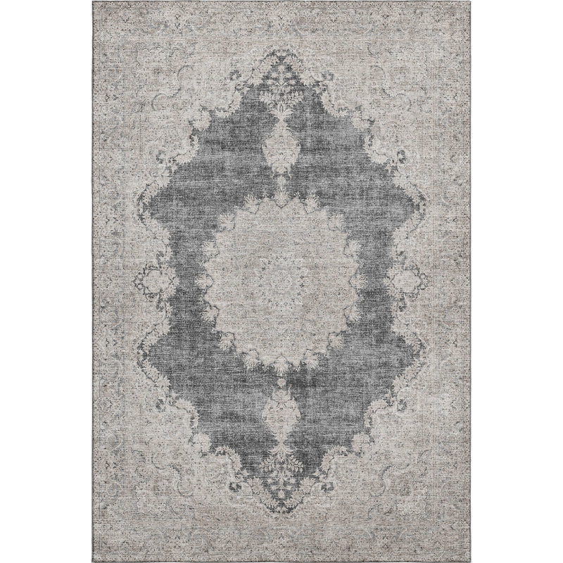 Premium Machine Washable Natoma AMF1003 Oriental Rug, Rectangle 9' x 12'