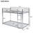 Silver Twin Over Bunk Bed With - Low For Strengthened Success Rate Metal , Safe And-378775953-378775952