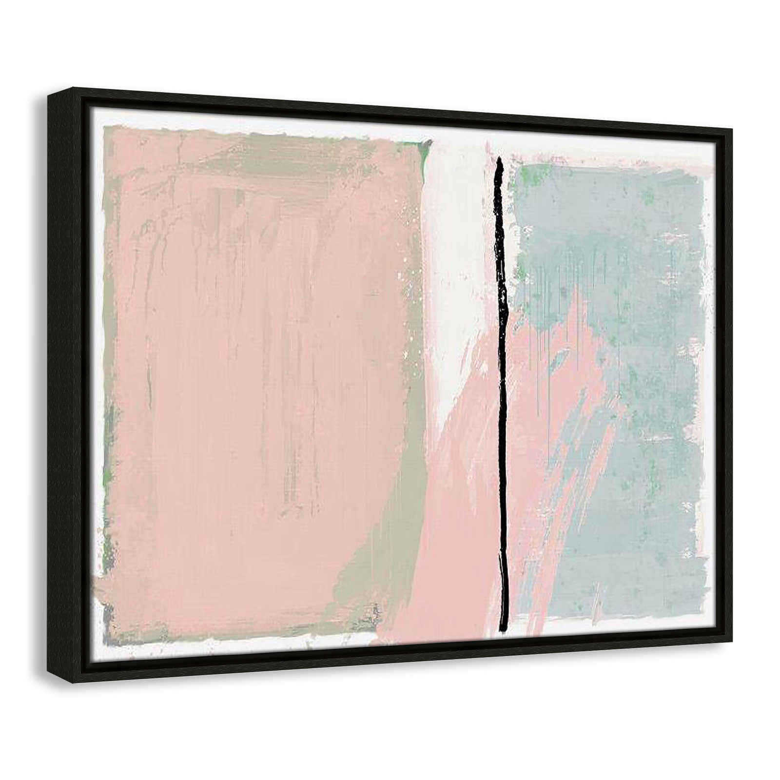 Pastel Opulance Print, 19.5" H x 25.5" W x 2" D, Espresso Floater Framed, No Mat