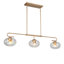 Luminaire suspendu pour îlot de cuisine 3 lumières à intensité variable l 47,2 po Willeford
