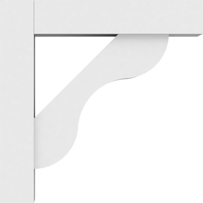 Support en uréthane standard avec extrémités en bloc de couleur caramel l 3 po x P 12 po x H 12 po