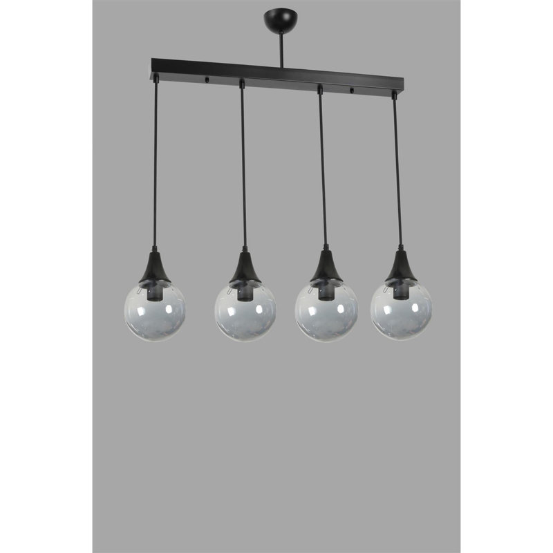Chandle Chandelier, Black/Fume