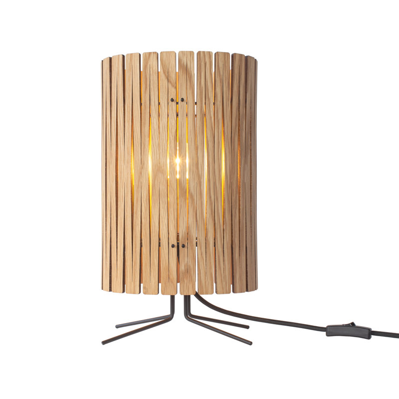 Kerflights Wood Kerf Table Light - T2, White Oak