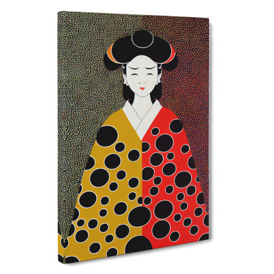 Spotted Geisha - Wrapped Canvas