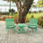 Grandcourt Fully Assembled All-Weather Outdoor Folding Patio Chair and Table 3 Piece Set-1856193871