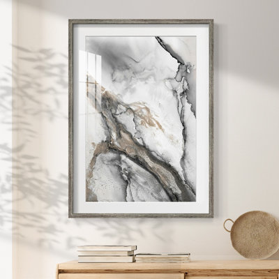 «Abstract Ink Fantasy II», reproduction encadrée