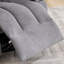 Fauteuil inclinable manuel moderne en chenille avec massage à 8 points et chaleur, fauteuil inclinable et pivotant pour petit salon-130703464