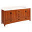 72" Maybeck Double Vanity - Tinted Oak With Undermount Sinks-904279288-904279295