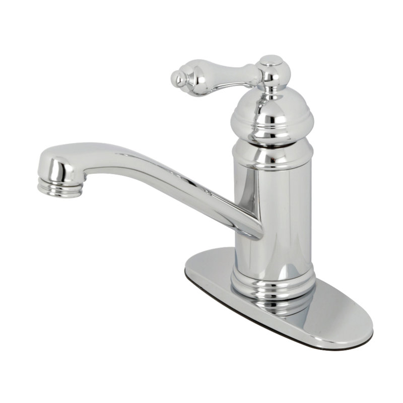 Robinet de salle de bain à poignée simple 1 trou Kingston, Chrome poli
