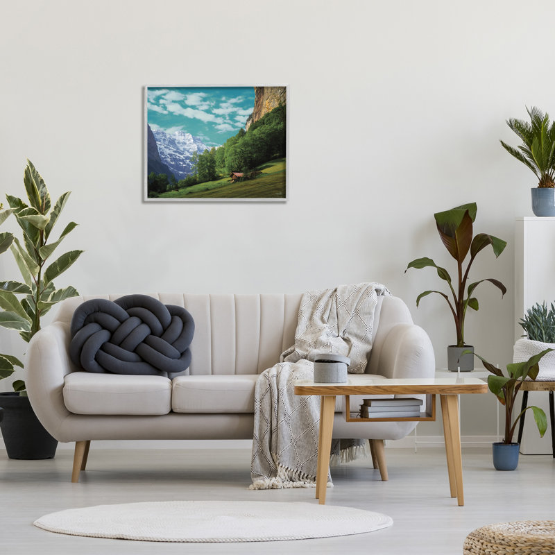 «Mountain Valley Cottage», art de la giclée encadrée par Martin Podt, Estampe numérique Farmhouse, H 24 po x l 30 po