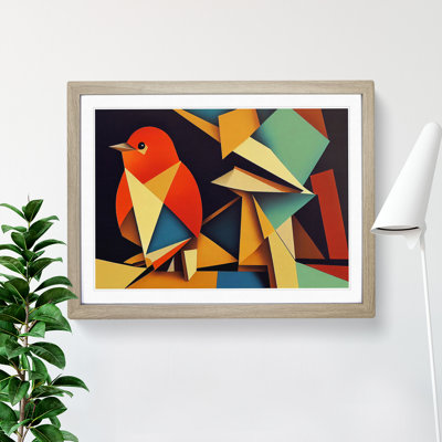 Abstract Robin Bird Vol.1 - Framed Print