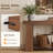Farmhouse Console Table for Entryway, Sofa Table for Behind Couch,  Entryway Table with 2-Tier Shelves-628442543