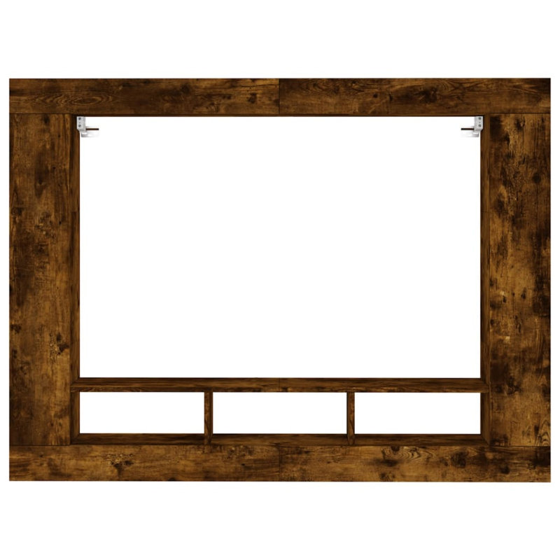 Marisabel TV Cabinet 152x22x113 cm Engineered Wood, Smoked Oak