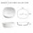 Siena Series 17 In. Ceramic Rounded Vessel Square Bathroom Sink Basin In White