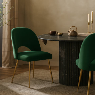 Parnell 19.5'' H Velvet Upholstered Side Chair