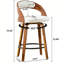Tabourets de bar pivotants de 26 po en similicuir Modern-132132219-132132223