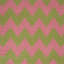 Pink & Green Chevron Cotton Rug - 10' x 14'