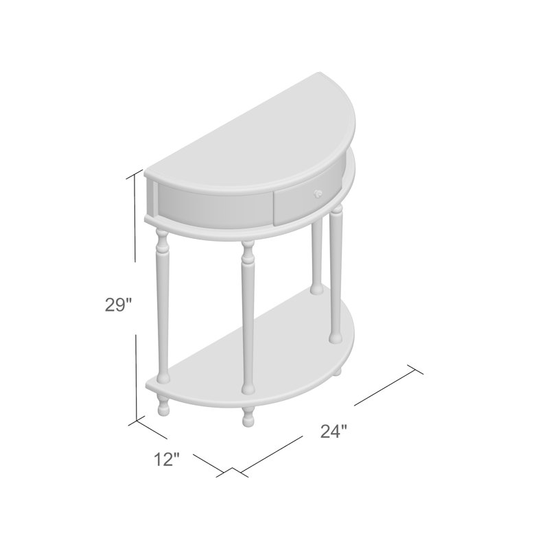 Oldbury Solid Wood Top End Table with Storage, White