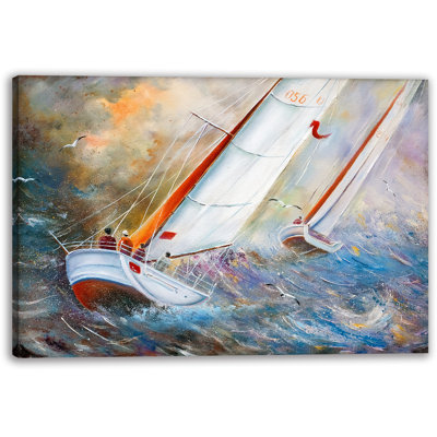 «Stormy Seas», art mural sur toile tendue