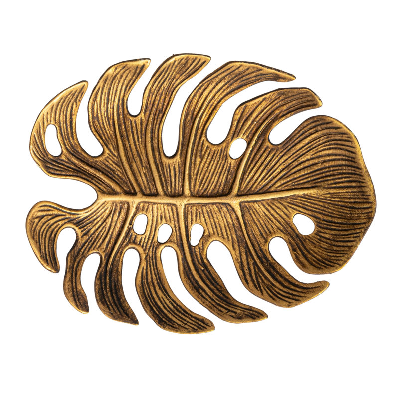 Antique Monstera Leaf Elegance