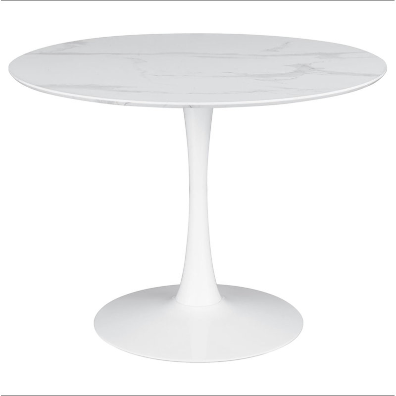White 40-inch Dining Table