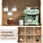  Coffee Bar Cabinet w/Pegboard Storage Drawer & Adjustable Shelf Buffet Sideboard