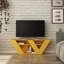 Kirstin TV Stand for TVs up to 48" | Modern Entertainment Unit with V-Shaped Legs-30895995-129677554