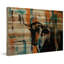 «Orange Teal Steer» par Parvez Taj, reproduction d'art sur bois-19740346