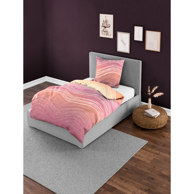 Sateen Abstract Duvet Cover Set with Pillow Shams Included