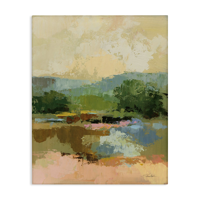 "Across The River View", art mural par Silvia Vassileva, H 20 po x l 16 po