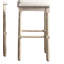 Tabourets de bar en bois Arnhem, ensemble de 2, brun clair