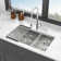 30X19x10" Undermount Double Bowl(60/40) Kitchen Sink - 16 Gauge With Two 10" Deep Basin