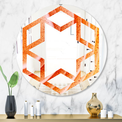 Miroir mural agate hexagonal étoile à macros kazakhstan éclectique