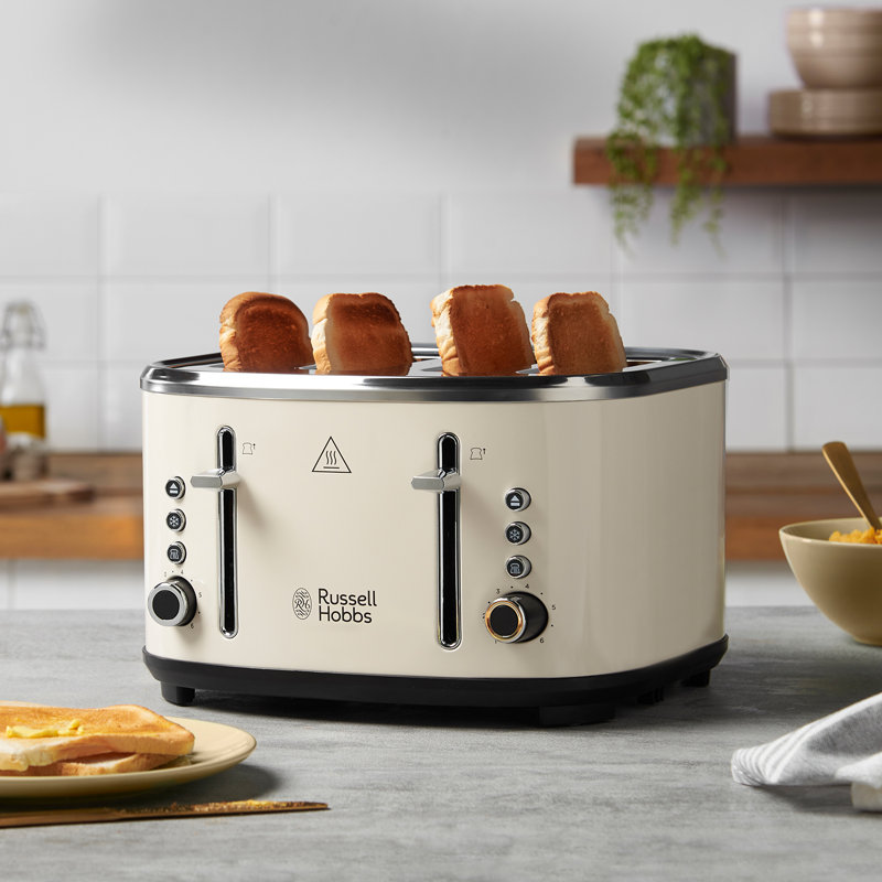 Russell Hobbs Stylevia Toaster Mocha, Cream