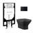 Carre Wall-Hung Toilet Bundle 0.8/1.6 GPF Dual Flush With Flush Plate-108927921