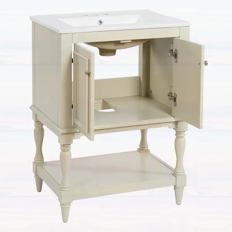 Meuble-lavabo avec lavabo en cÃ©ramique : des solutions de rangement intelligentes et polyvalentes pour des salles de bains Ã©lÃ©gantes